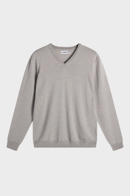Lymann Knitted Sweater / Light Grey Melange