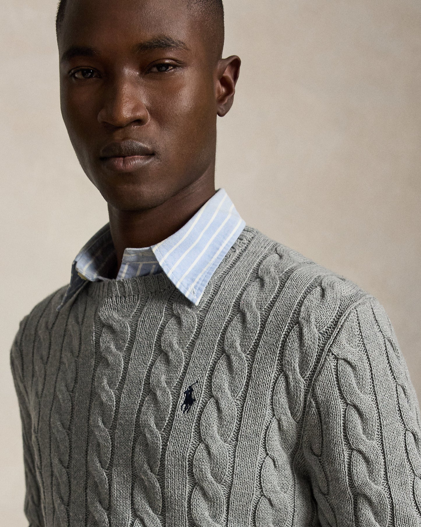 Cable-Knit Cotton Jumper