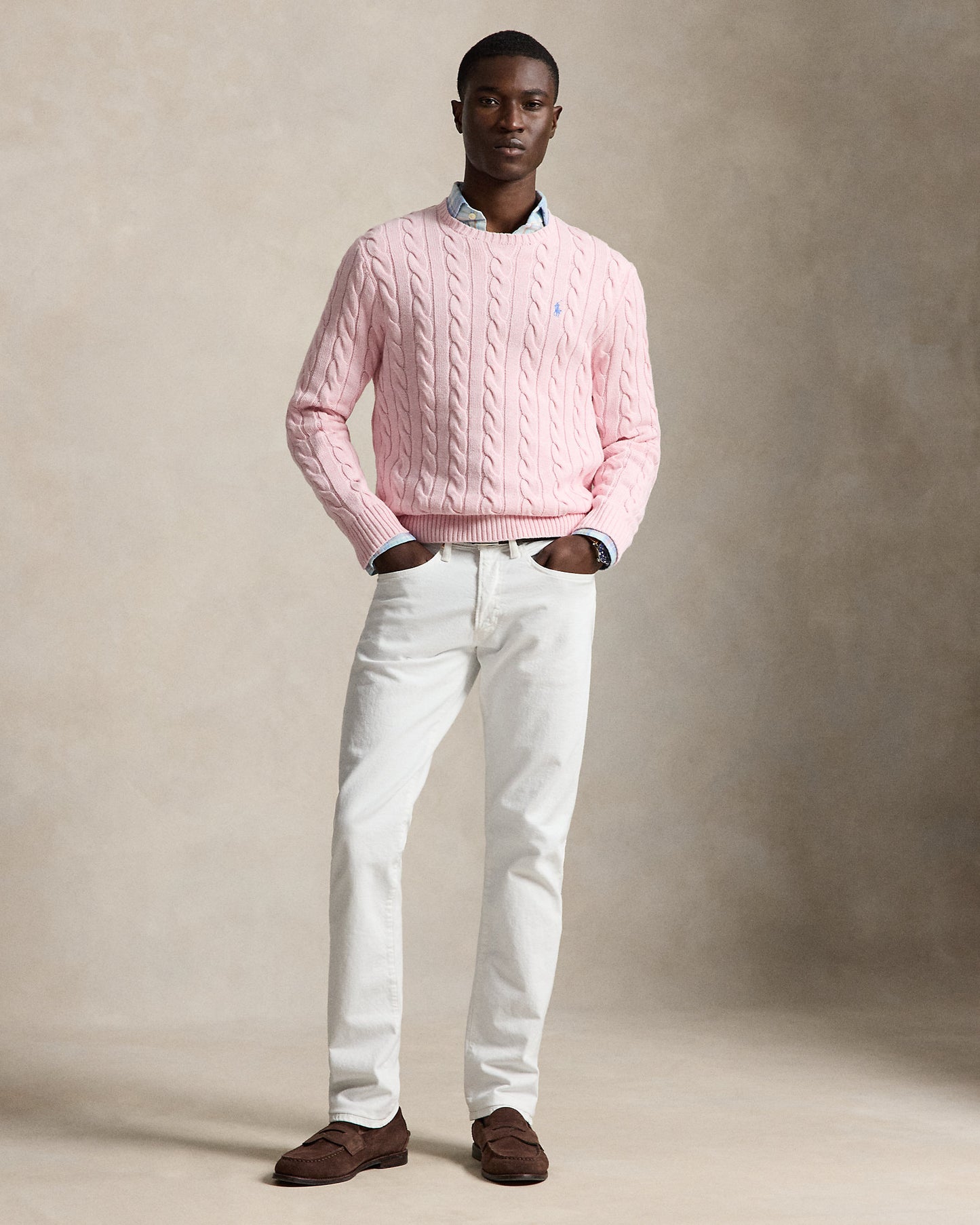 Cable-Knit Cotton Jumper