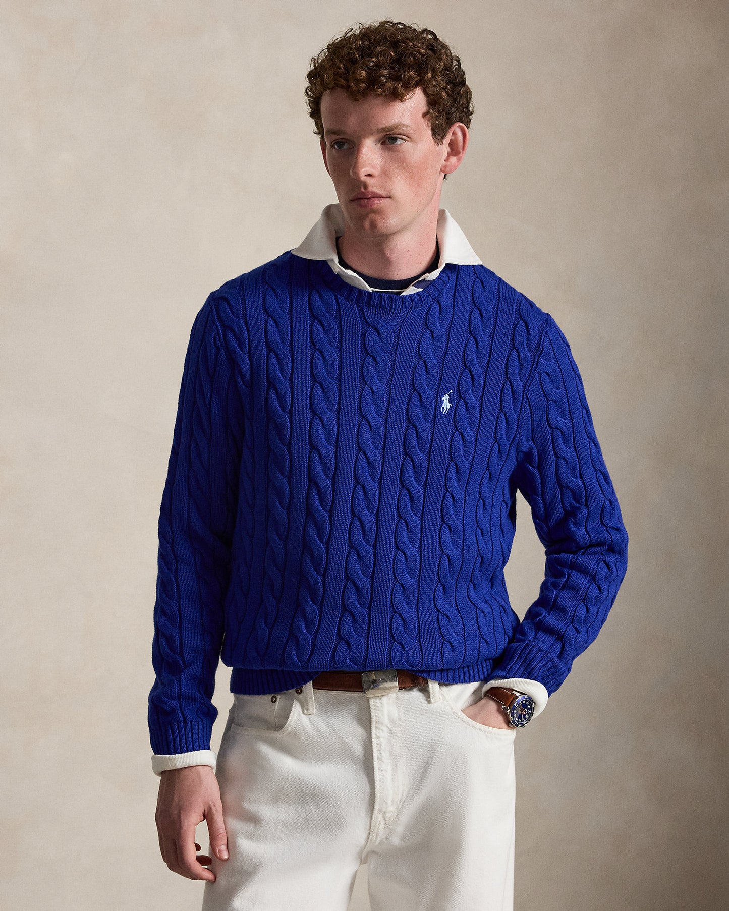 Cable-Knit Cotton Jumper