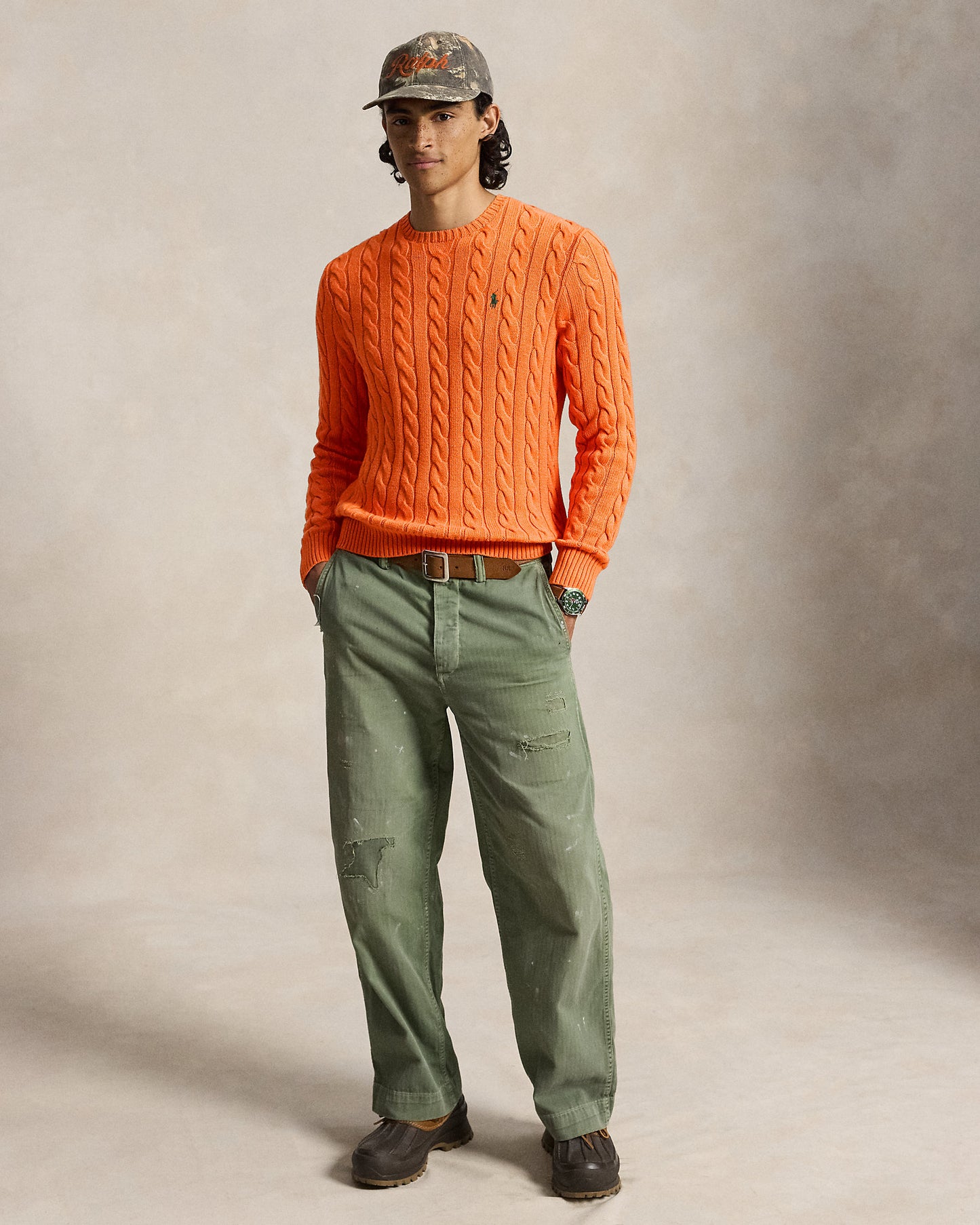 Cable-Knit Cotton Jumper