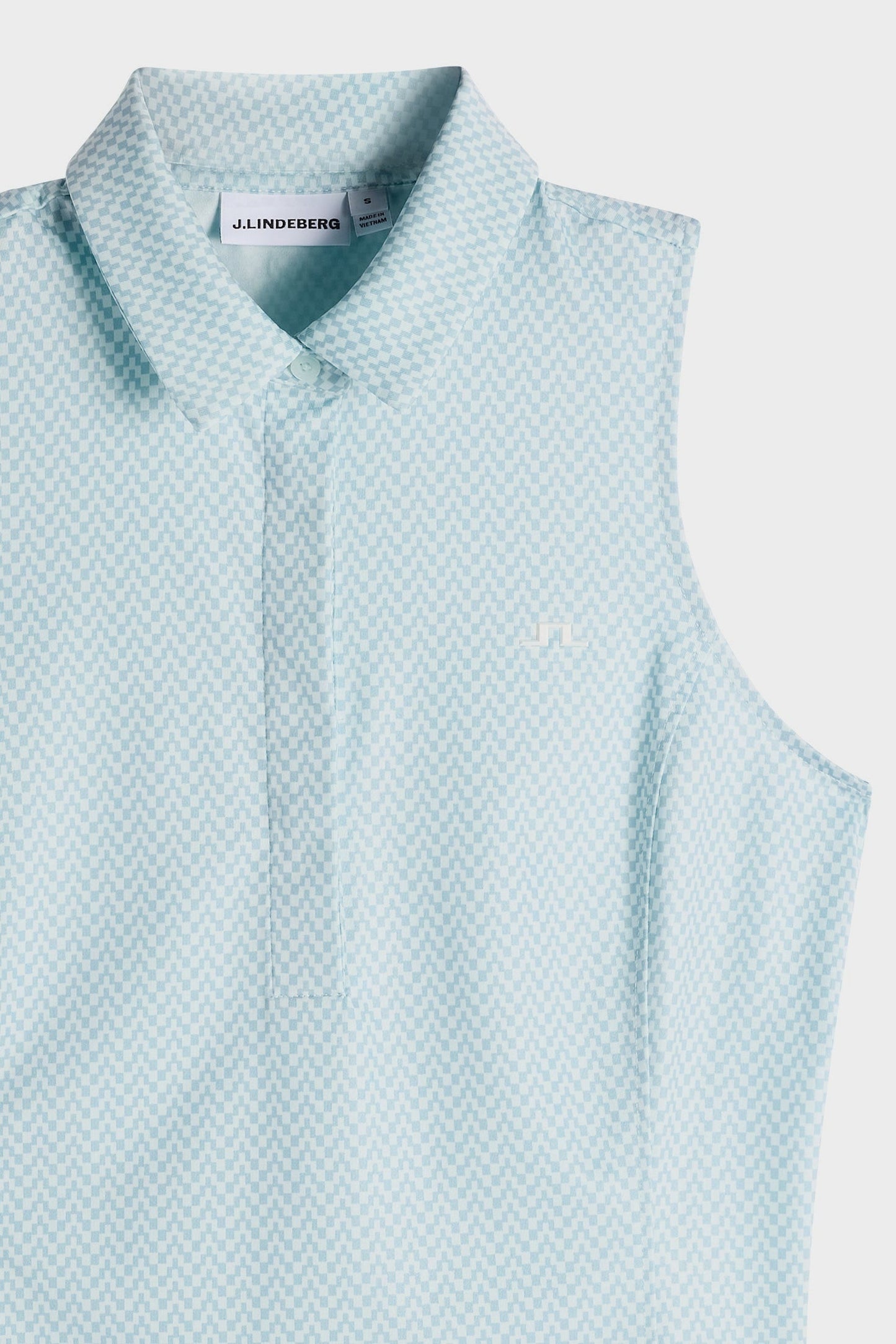 Dena Print Sleeveless Polo / Bridge Stack Skylight S